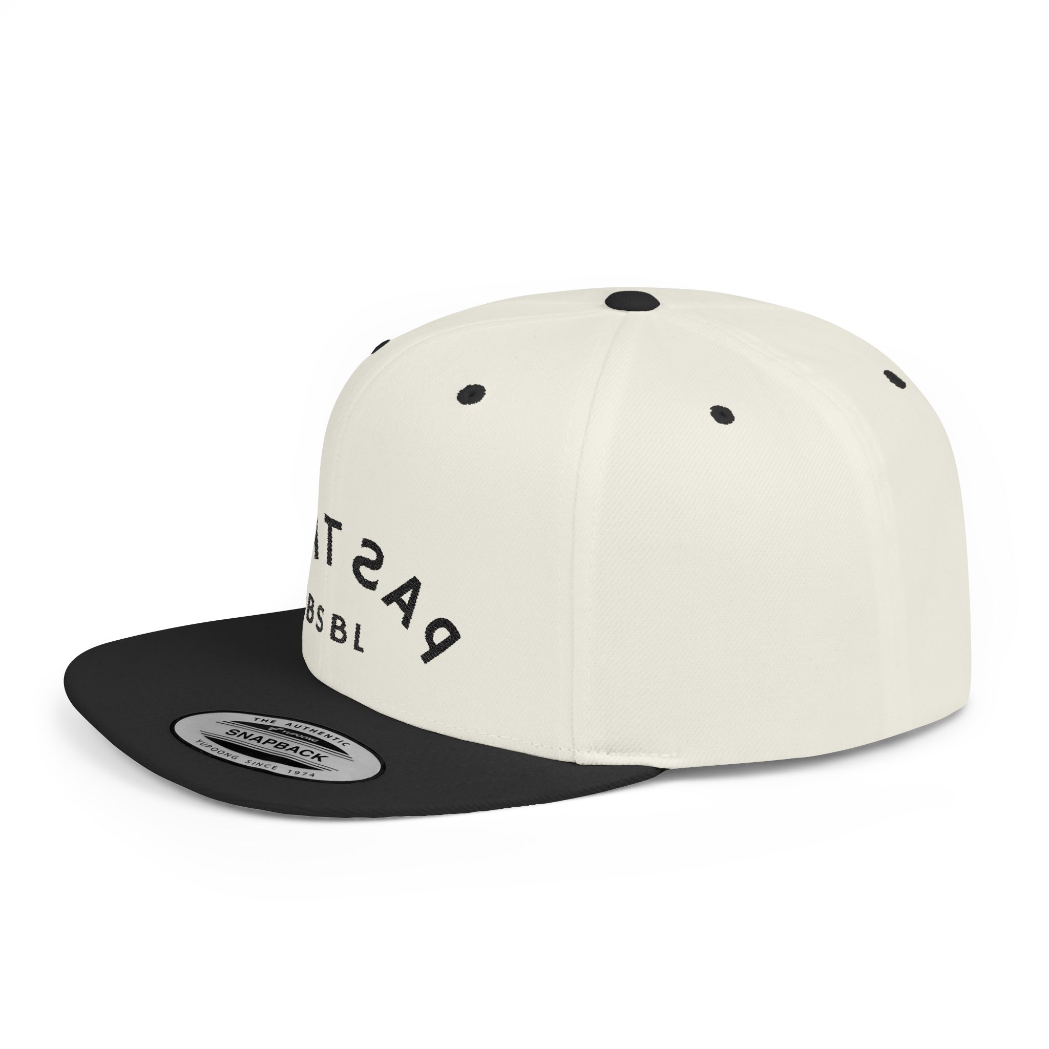 Flat Bill Snapback Black Logo - Image 3