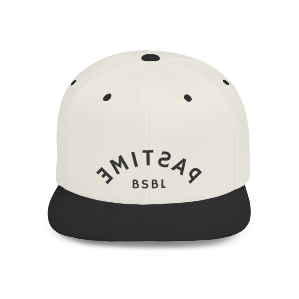 Flat Bill Snapback Black Logo